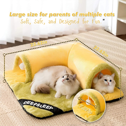 Cozy Tunnel Cat Nest Bed