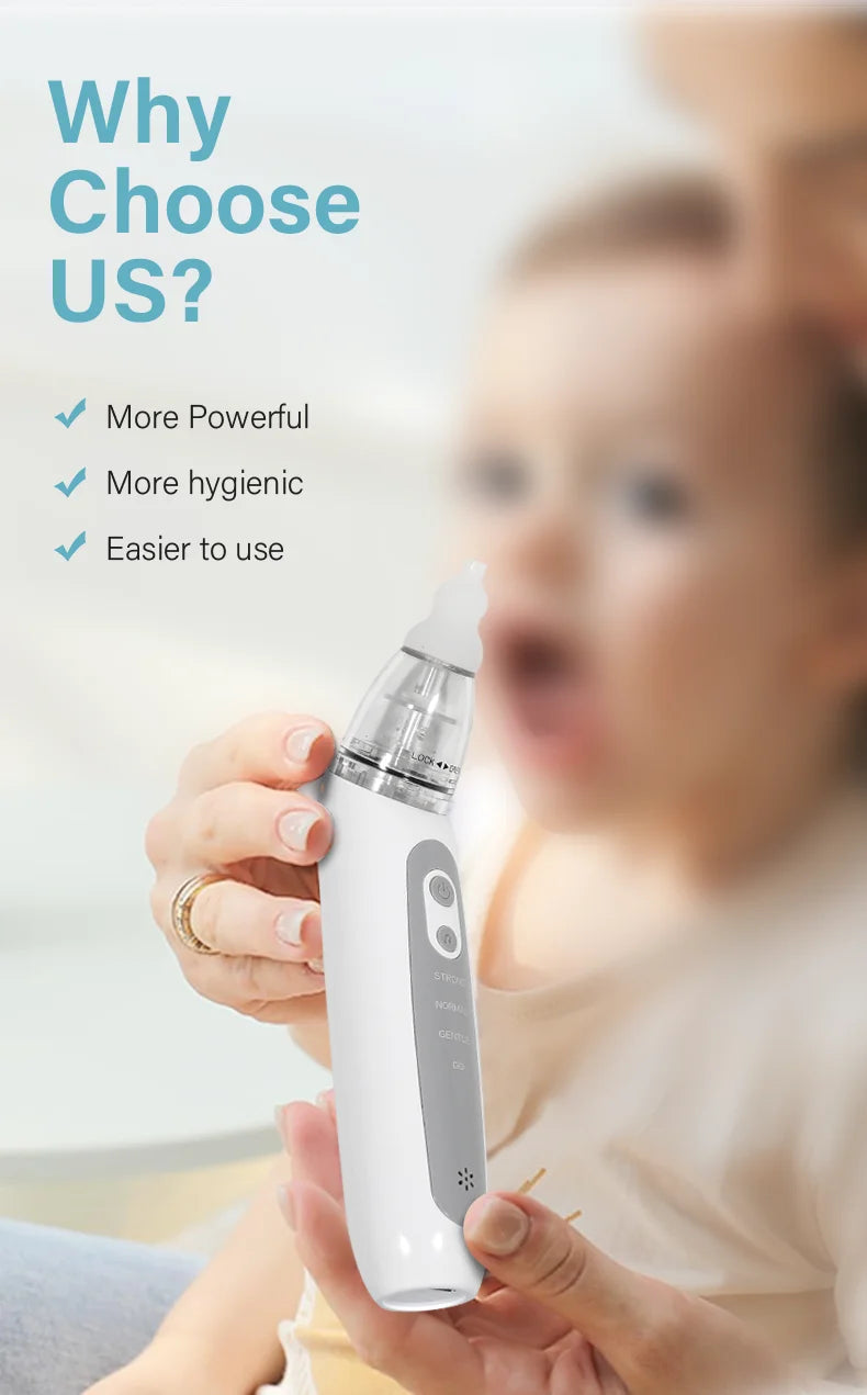 Newborn Baby Nasal Aspirator Suck Out Prevent Nasal Congestion