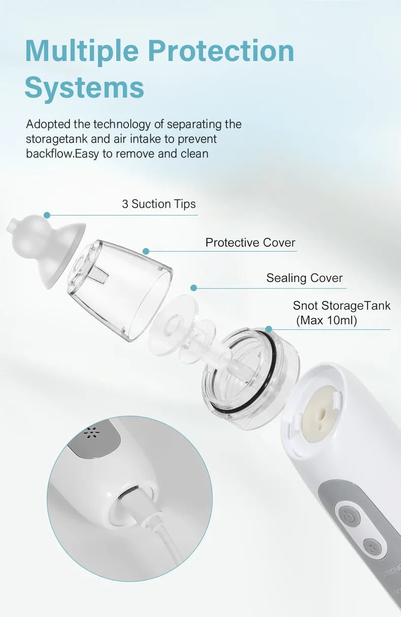 Newborn Baby Nasal Aspirator Suck Out Prevent Nasal Congestion