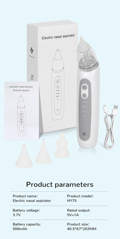 Newborn Baby Nasal Aspirator Suck Out Prevent Nasal Congestion