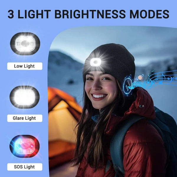 NightRun LED Music Beanie