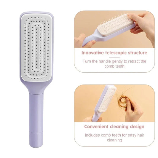 Auto Clean Rotating Groom Comb