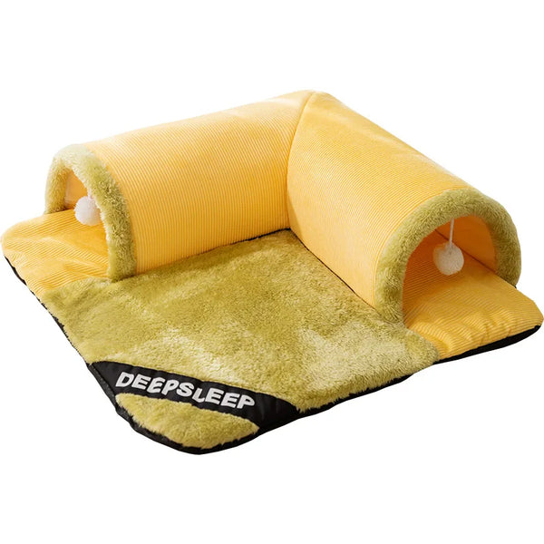 Cozy Tunnel Cat Nest Bed